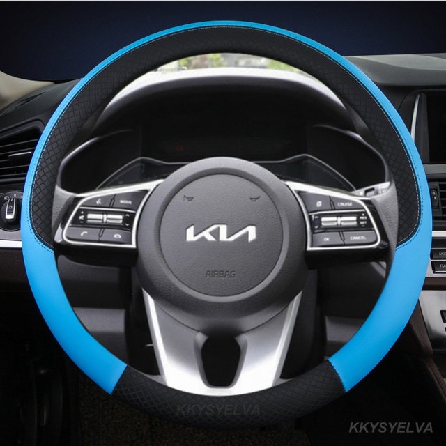 Bọc vô lăng ô tô 38cm 15 "da cho kia ceed sportage picanto cerato seltos soul rio 3 4 5 k3 k5 2022 phụ kiện ô tô