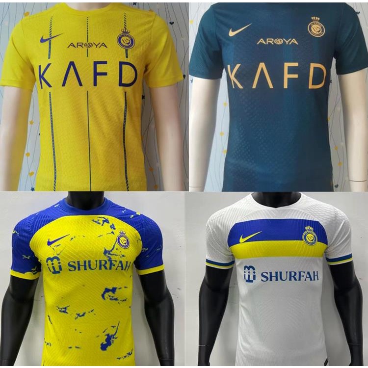 Phiên bản cầu thủ 2023/24 al-nassr jersey fc trang chủ cr7 jersey bóng đá nam ronaldo jersey
