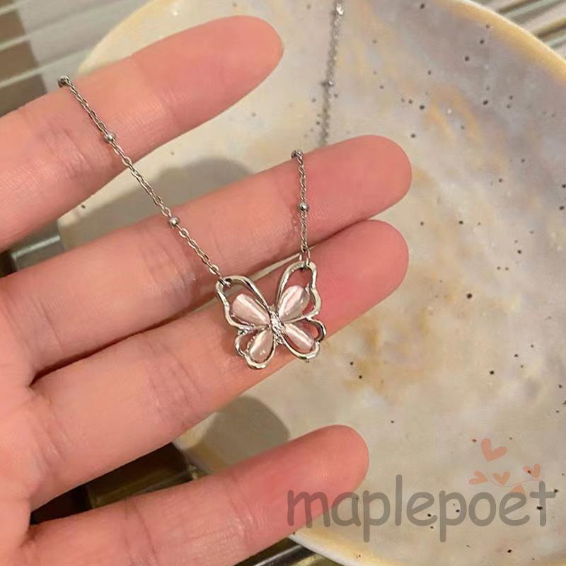 Vòng cổ Mặt Hình Bướm Sáng Tạo Ngọt Ngào Cho Nữ