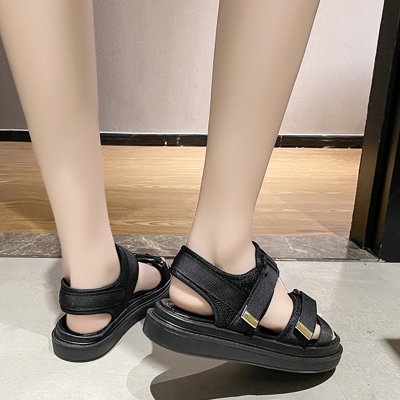 Giày Sandal Đế Dày Siêu Nhẹ Phong Cách Hàn Quốc Cho Nữ