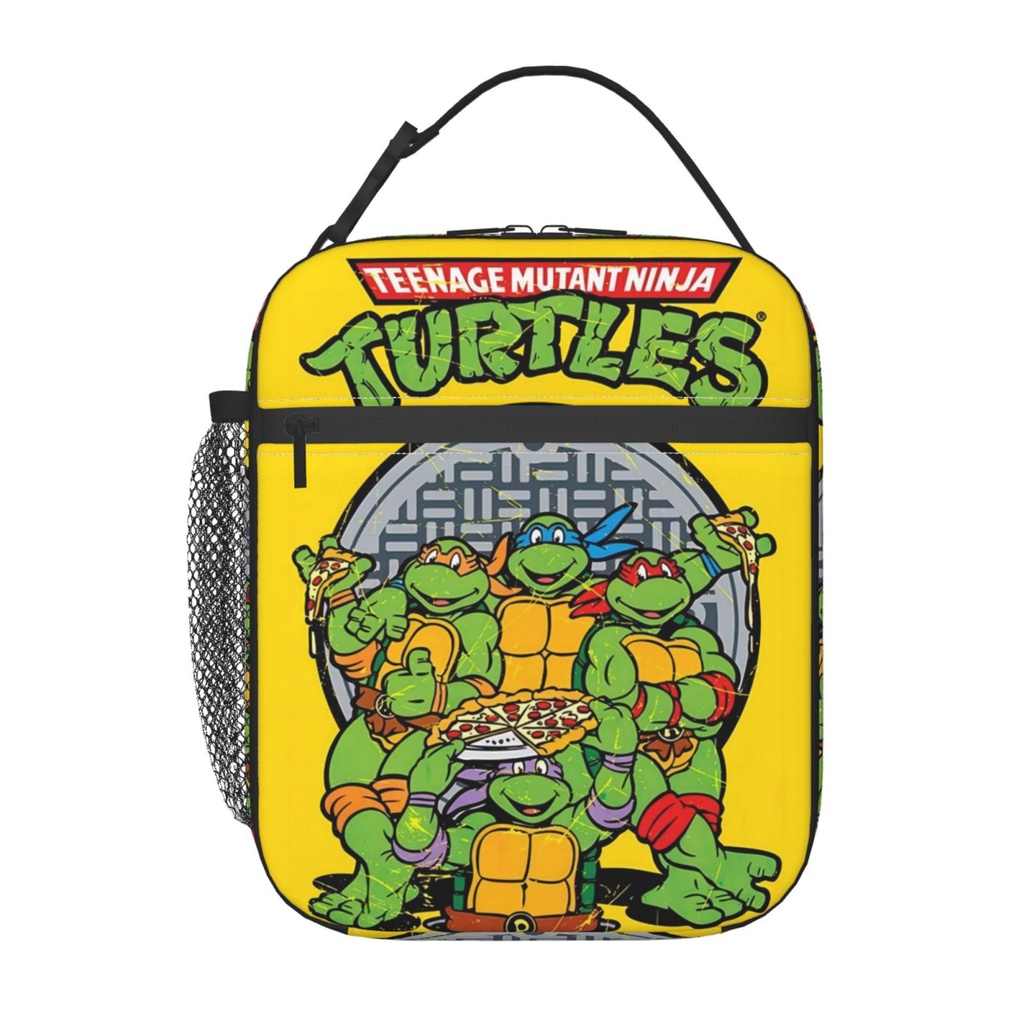 Teenage mutant ninja turtles hộp ăn trưa cho trẻ em túi cách nhiệt hộp ăn trưa di động tote school grid hộp ăn trưa cho bé trai bé gái