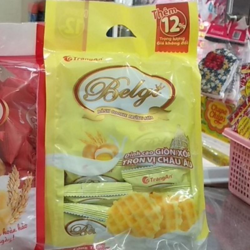 Bánh Trứng mềm và bánh trứng giòn Belgi 250g thơm ngon Date mới