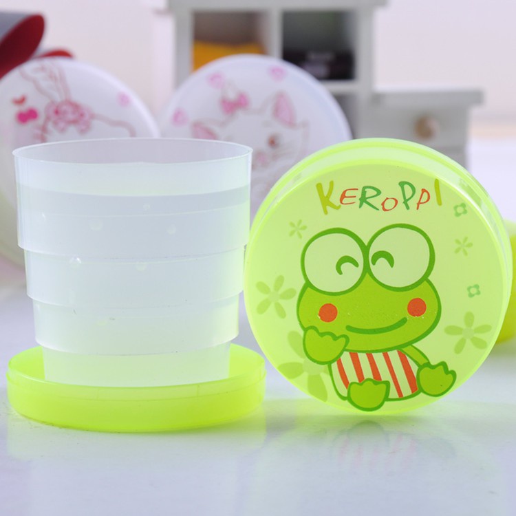 Cốc Xếp Hoạt Hình Tiện Dụng,Ly uống nước nhựa mini có thể gấp gọn hình  văn phòng đi du lịch dã ngoại - MAIGEN