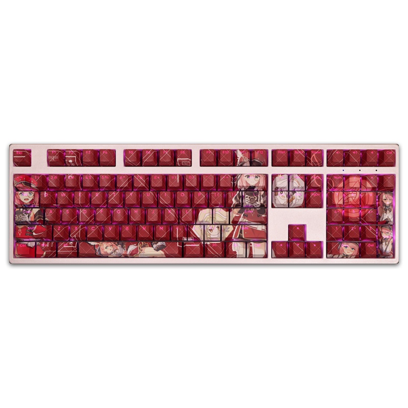 Charlotte keycaps cherry profile genshin impact pbt dye sub bàn phím cơ keycap