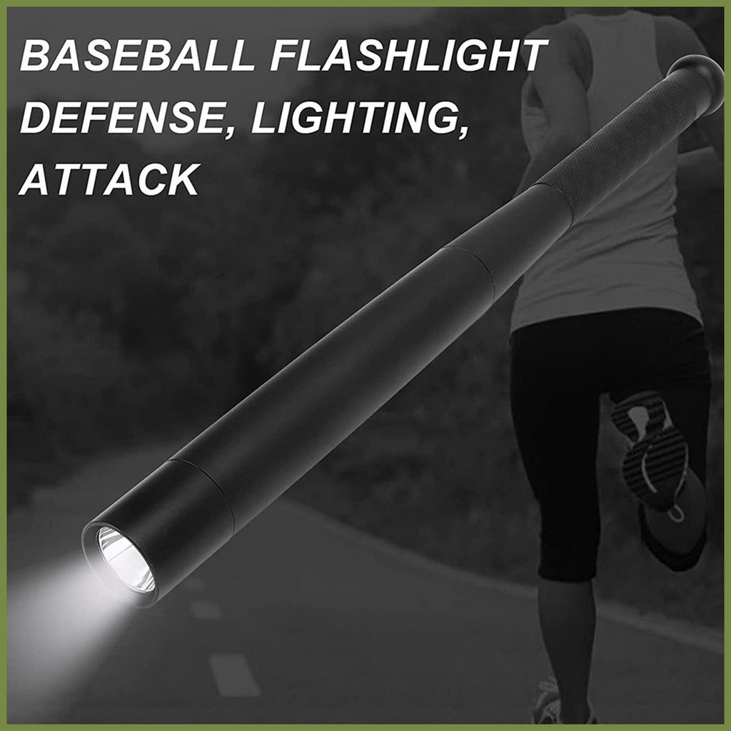 Bóng chày bat đèn pin led đèn pin hợp kim nhôm chống thấm nước cho trường hợp khẩn cấp tự bảo vệ chiếu sáng ngoài trời kouvn kouvn