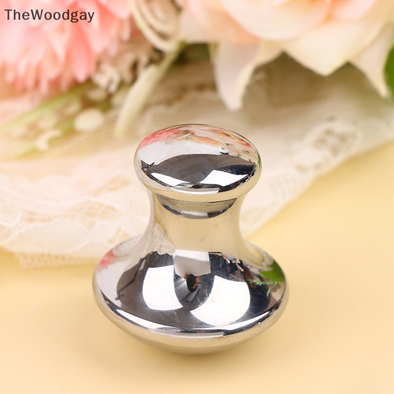 Thewoodgay máy mát xa bằng thép không gỉ làm đẹp khuôn mặt hình nấm mát xa chăm sóc mắt cổ dụng cụ giảm béo massage cơ thể giảm căng thẳng en