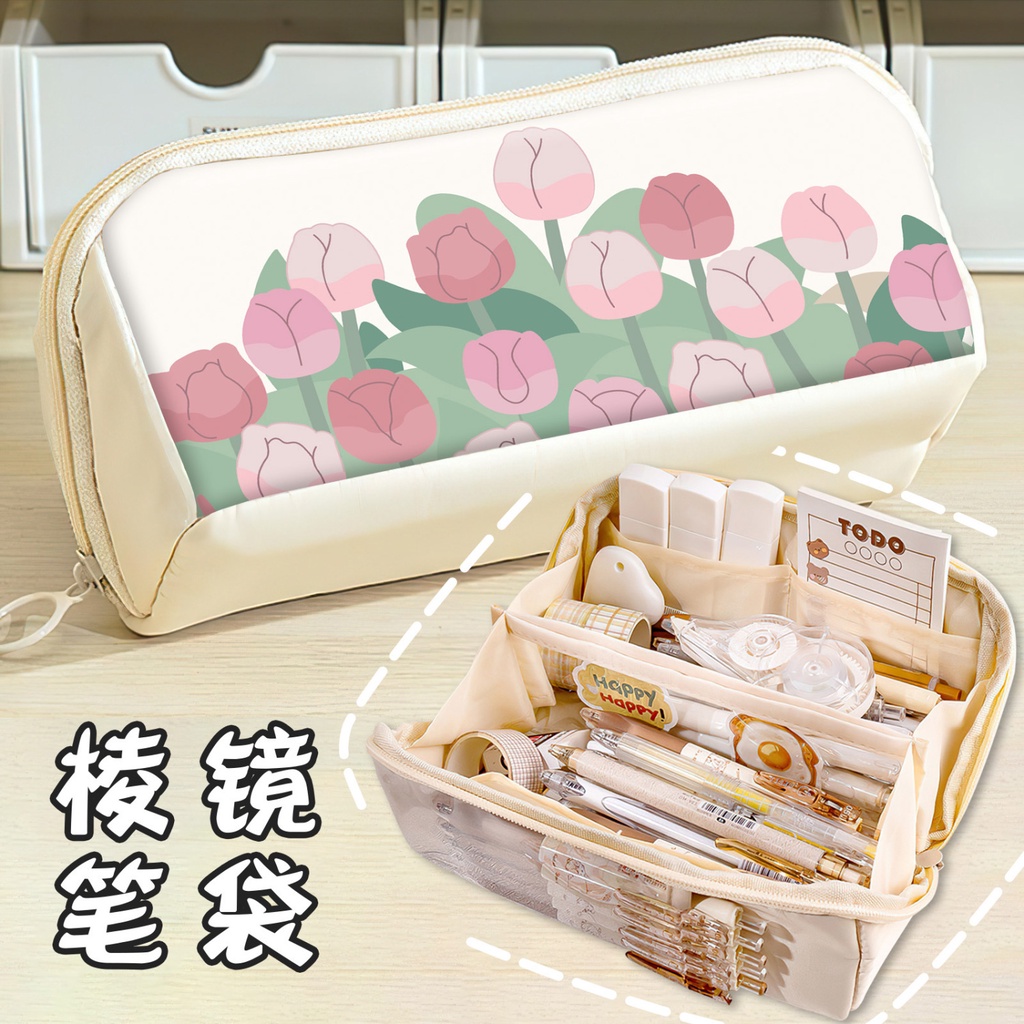 Sanrio clow m hộp đựng bút chì cô gái cinnamoroll babycinnamoroll giai điệu dung lượng lớn trong trường trung học học sinh tiểu học hộp văn phòng phẩm học sinh