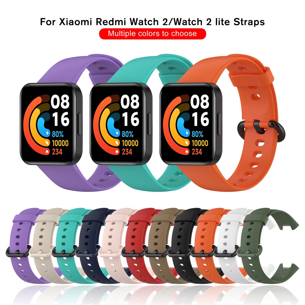 Dây Đeo Thay Thế Bằng Silicon Cho Đồng Hồ Thể Thao xiaomi mi watch 2 lite pocowatch redmi redmi redmy redme watch2 watch2lite pocowatch