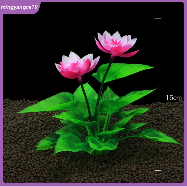 Cod mô phỏng cây nhân tạo hoa sen nước cỏ bố trí prop bể cá trang trí cảnh quan