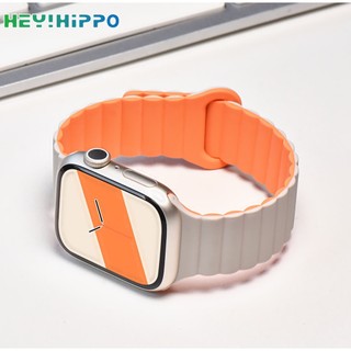 Dây đeo từ tính silicon thích hợp cho dòng smartwatch 8/7/6/5 / se / 4/3 thiết kế vòng lặp thích hợp cho iwatch 45/44/42/41/40/49/38mm