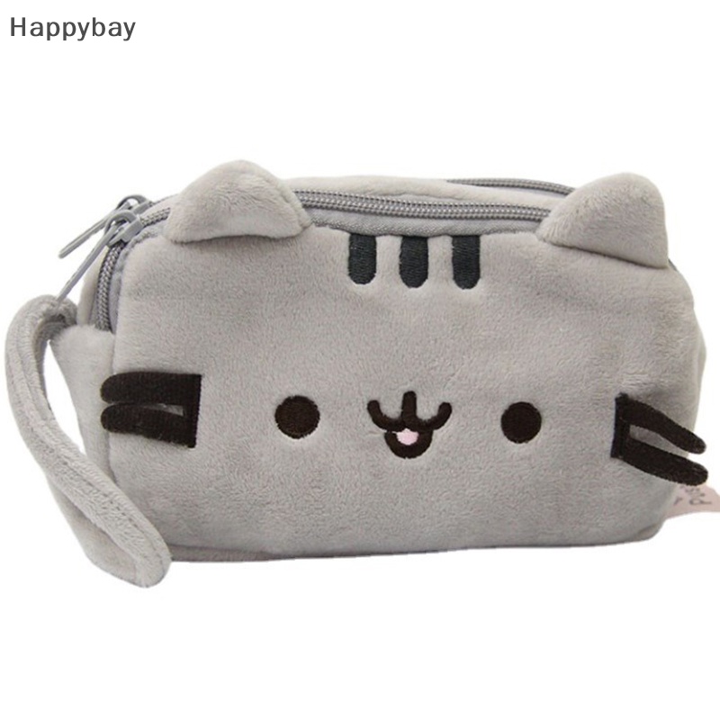 Kawaii hộp đựng bút chì mèo sang trọng hai lớp túi bút chì hoạt hình dễ thương văn phòng phẩm hàn quốc mỹ phẩm túi đựng bút chì đồ dùng văn phòng được bán