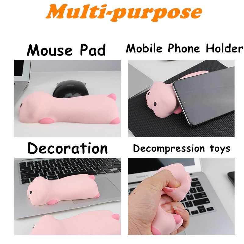 Decompression mouse pad dễ thương nữ cổ tay phim hoạt hình văn phòng gối tay thoải mái cho máy tính pc máy tính xách tay