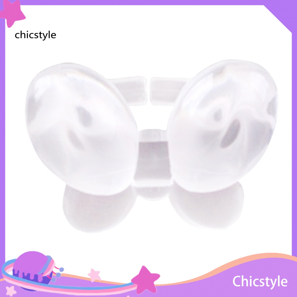 Chic 50 chiếc nhẫn hiển thị hình bướm dễ thương cho sơn móng tay giả uv gel show tool