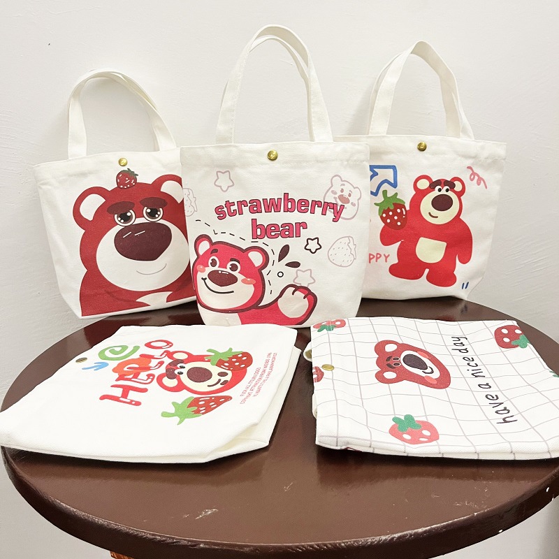 Túi vải Họa Tiết Hoạt Hình Dễ Thương Cho Học Sinh