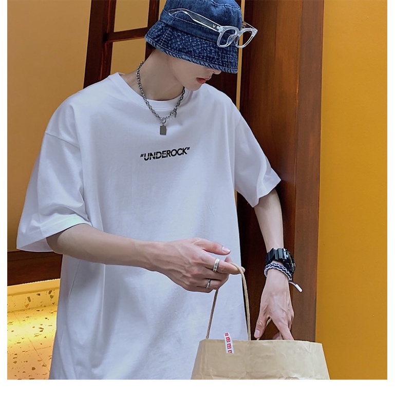 Áo thun tay lỡ, áo phông 35k nam nữ form rộng chất cotton mát mịn thấm hút mồ hôi in hình NEW