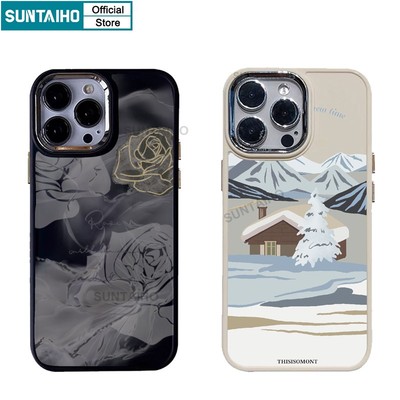 Suntaiho ins trend hình minh họa độc đáo vỏ điện thoại chống sốc cho iphone 11 pro max 12 13 iphone 14 pro max ip 7 8 plus xr xsmax vỏ bảo vệ cao cấp
