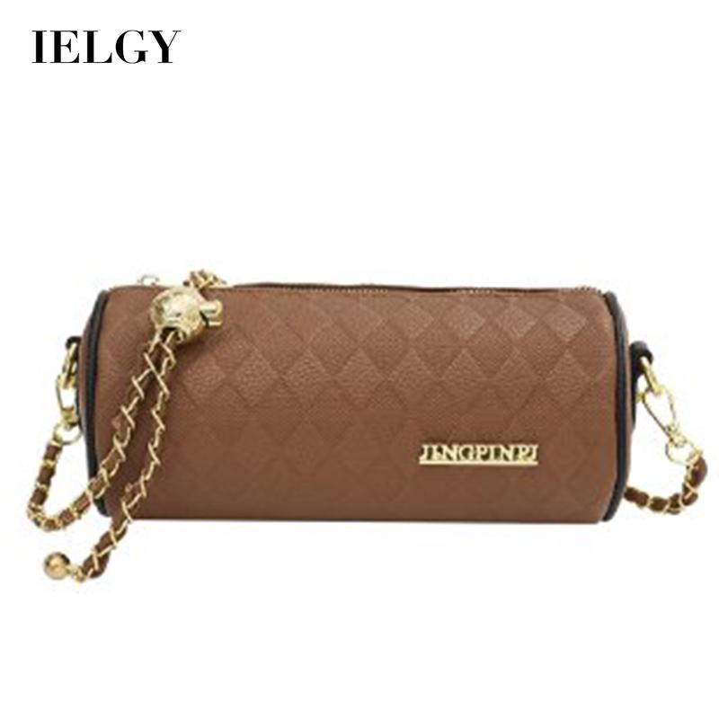 Ielgy niche Túi Xách Đeo Cánh Tay Thiết Kế Chuỗi Xi Lanh Cao Cấp Cho Nữ