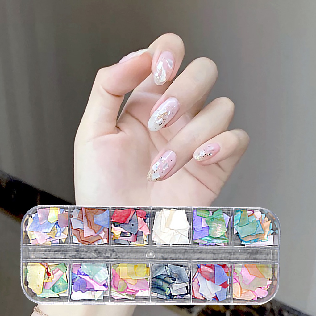 1 Hộp Vỏ Sò Giả Trang Trí Móng Tay DIY