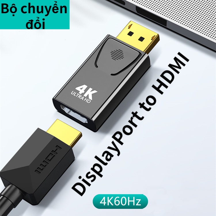 [Gửi trong ngày] Máy chiếu Bộ chuyển đổi Cổng chuyển đổi DisplayPort to HDMI Adapter AV Converter 1080P 4K 60HZ