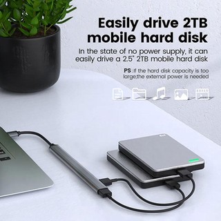 Bộ Chia USB 3.0 2.0 7 Cổng 5Gbps Tốc Độ Cao Cho Máy Tính