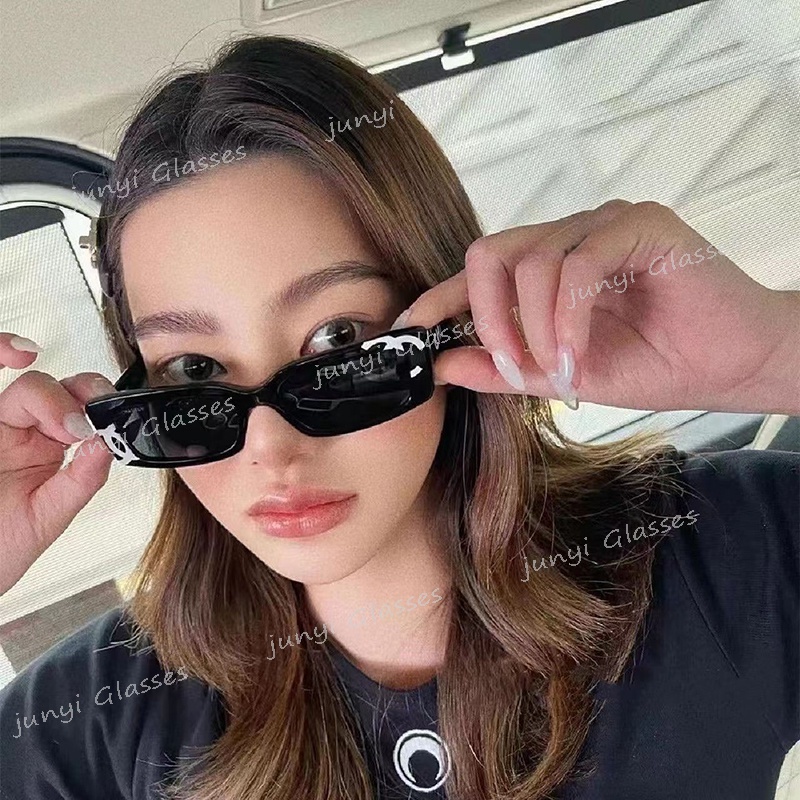 Kính Mát Gọng Vuông Nhỏ Chống Tia UV Thời Trang Hàn Quốc Cho Nam Nữ Y2K