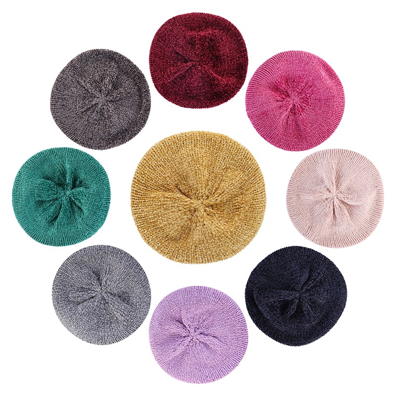 Mũ Beret Màu Sắc Thời Trang Nữ Tính