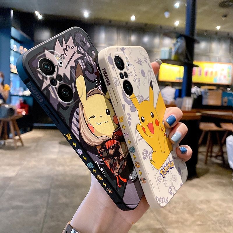 Ốp Điện Thoại Cho Xiaomi Poco F3 Redmi K40 Gaming Mi 11 Lite 5G NE K40 Pro K30 Pro K20 Pro Mi 10T Pro Mi 9T Pro Redmi 9A Note 8  Pro 7 Pro Pikachu Cartoon Case