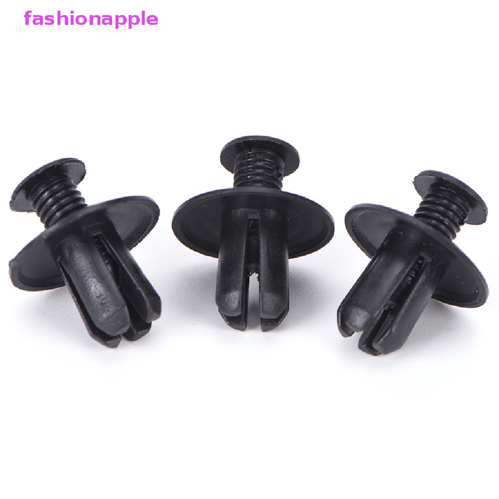 FENDER Set 50 Đinh Tán Nhựa 8mm Màu Đen Cho Xe Ô Tô