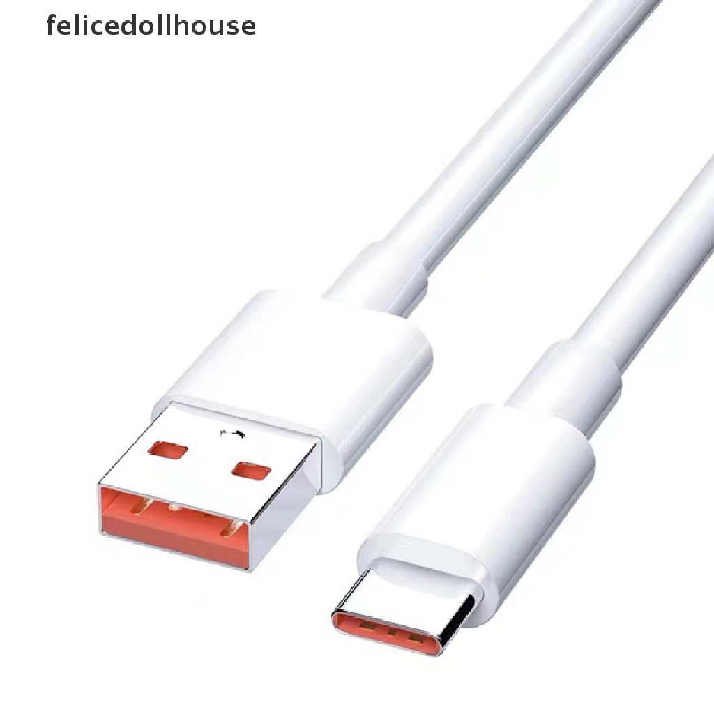Dây Cáp Sạc USB Type-c 2M 6A 66W Siêu Nhanh Cho xiaomi Samsung Huawei