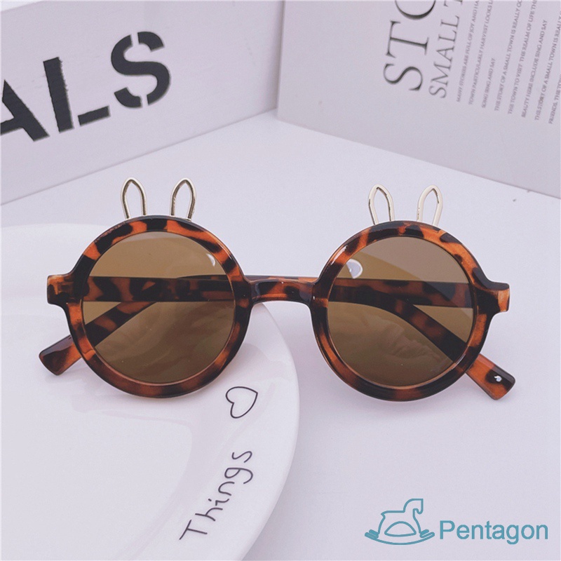 Kính Mát Gọng Tròn Chống Tia UV Phong Cách Retro Thời Trang Cho Bé