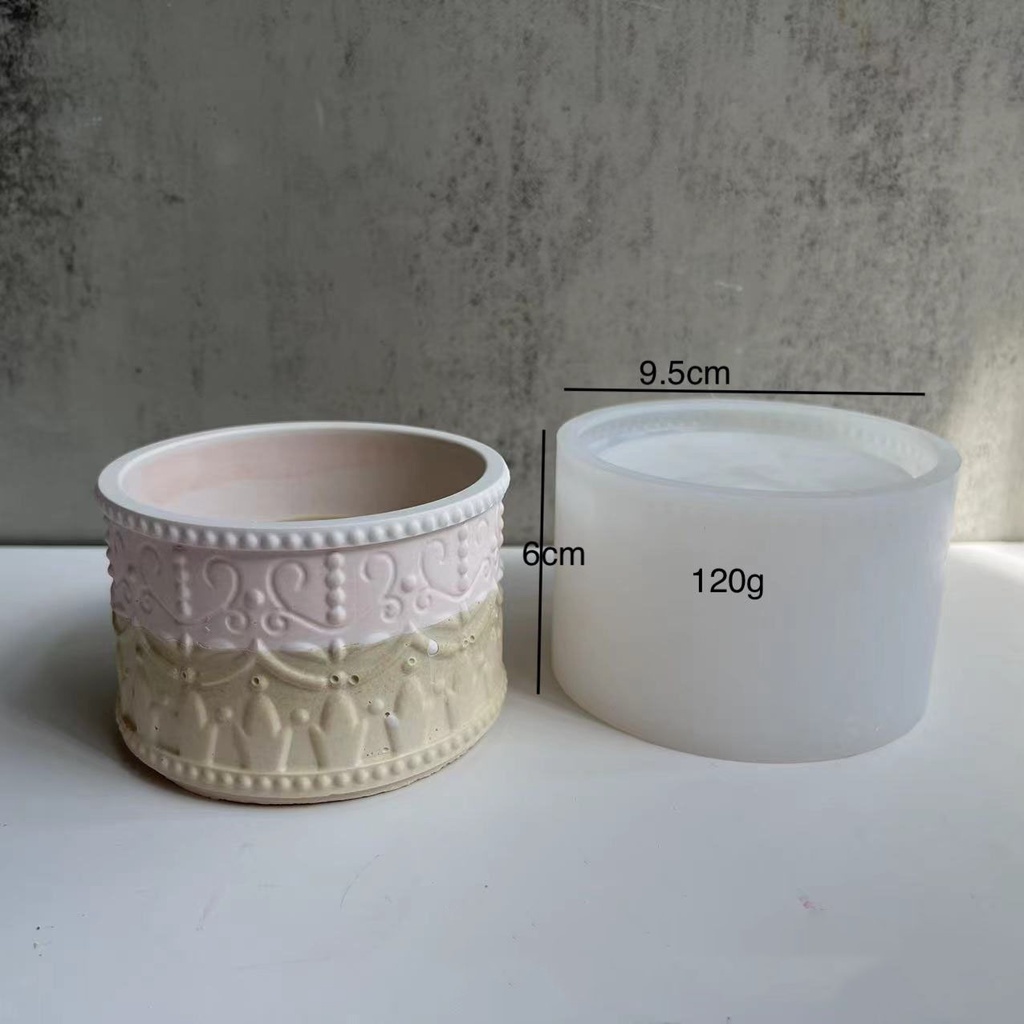 Khuôn silicone Làm Chậu Hoa / Trang Sức Tiện Dụng