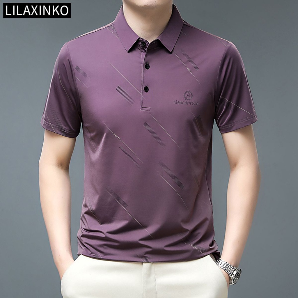 Áo Thun Polo Tay Ngắn Kẻ Sọc 6 Màu Thời Trang Dành Cho Nam