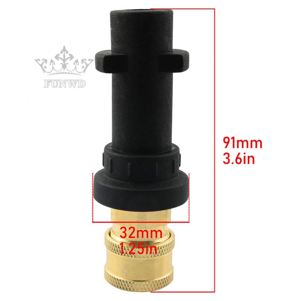 【FUNWD】Washer Adapter 2000psi 91mm Length Durable For Karcher K2/K3/K4/K5/K6/K7