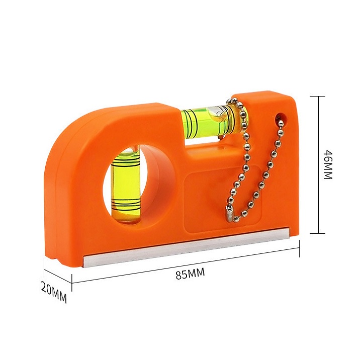 THƯỚC THỦY CÓ NAM CHÂM KIỂU MINI MÓC KHÓA KẸP  KMS