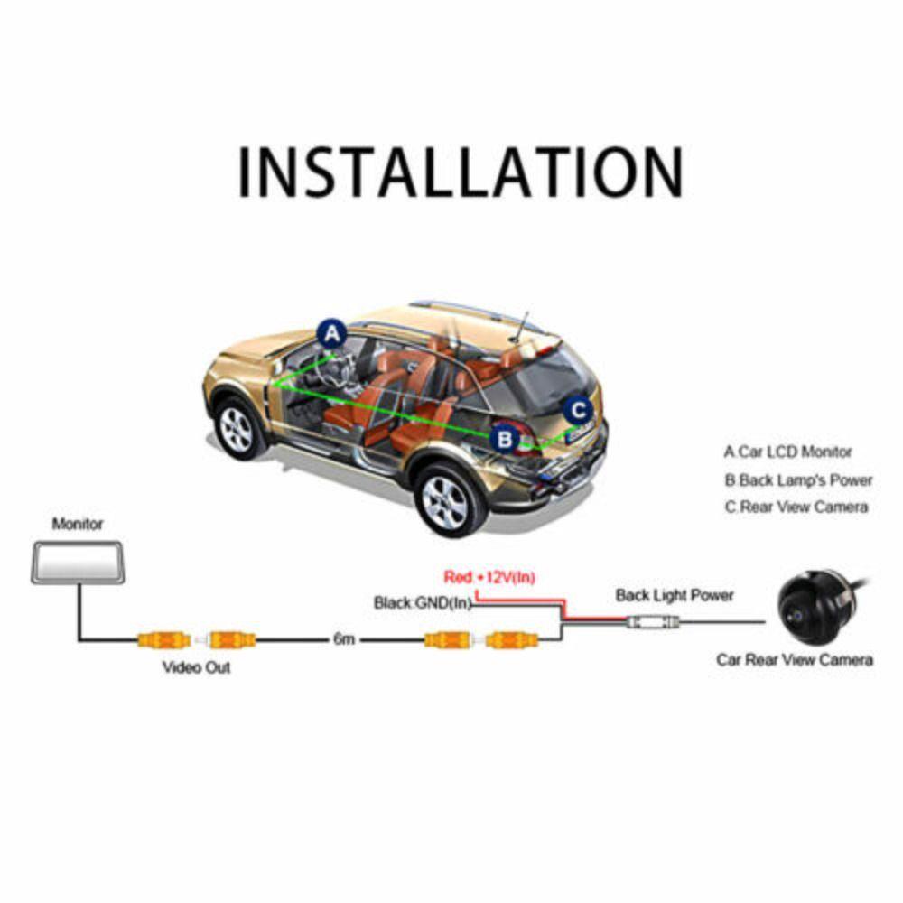 MYRONGVN Máy Quay Hỗ Trợ Đỗ Xe Tầm Nhìn Ban Đêm Kèm Dây Cáp