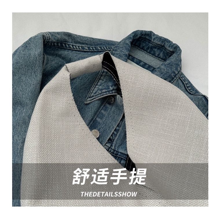 Túi Tote Đeo Vai Bằng Vải Canvas Kích Thước Lớn Thời Trang Mùa Xuân 2023 Dành Cho Nữ