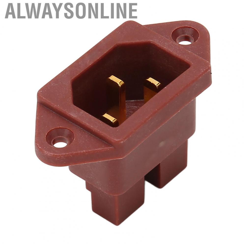 Alwaysonline AC Power Socket  IEC Connector Reduce Signal Distortion C14 Type Noise Reduction for CD Player Professional Sound Accessories