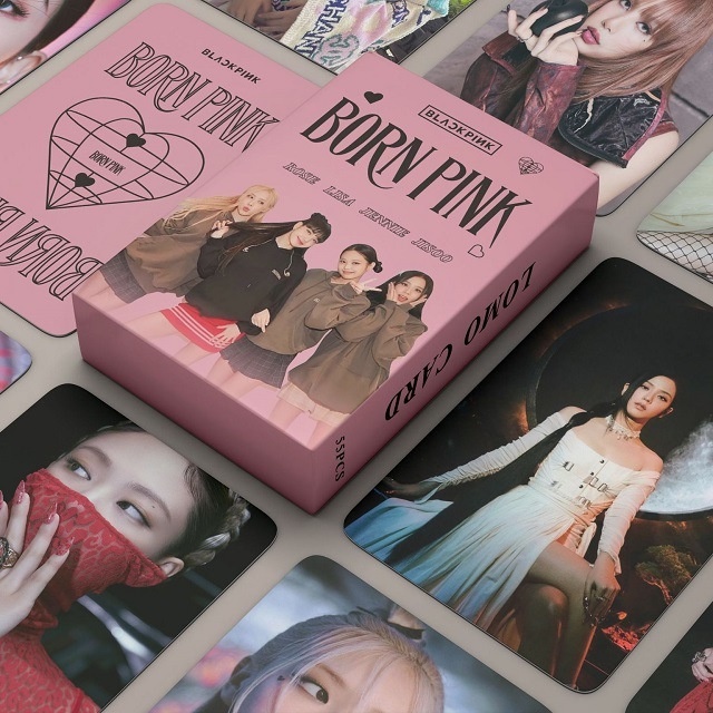 Album Blackpink Born Pink Jisoo/Jennie/rosé /LisaBộ Sưu Tập Thẻ Hình Nhóm Nhạc