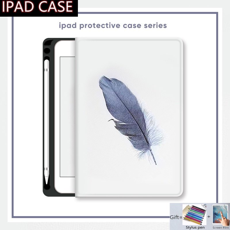 Bao Da Máy Tính Bảng Có Khe Đựng Bút Cho Ipad Pro 11 10.5 9.7 Inch Mini 1 2 3 4 5 6 2022 10.9 10th 9th 8th 7th 6th Air 5th 4th 3rd 2nd 1st Gen Vỏ Bọc Ghế Ngồi Xe Hơi Chất Lượng Cao