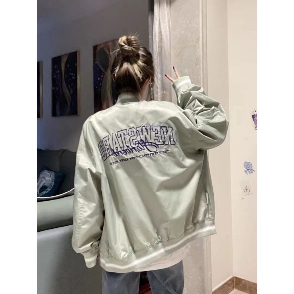 Áo Khoác Bóng Chày Phong Cách Hip Hop Âu Mỹ Cổ Điển Thời Trang Xuân Thu Cho Nam Và Nữ