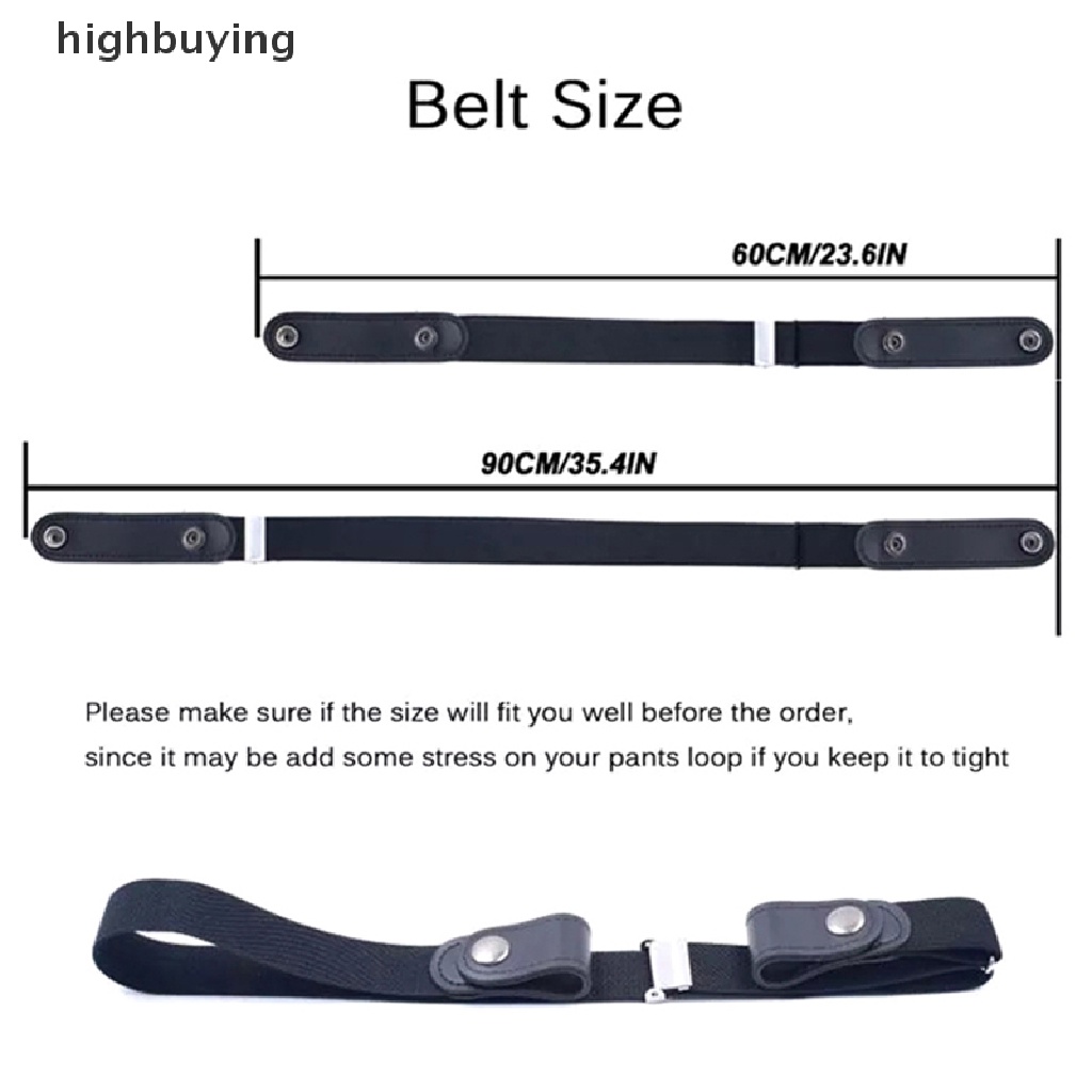 Thắt Lưng Vải Jean Co Giãn Không Khóa Thời Trang Cho Nam Và Nữ