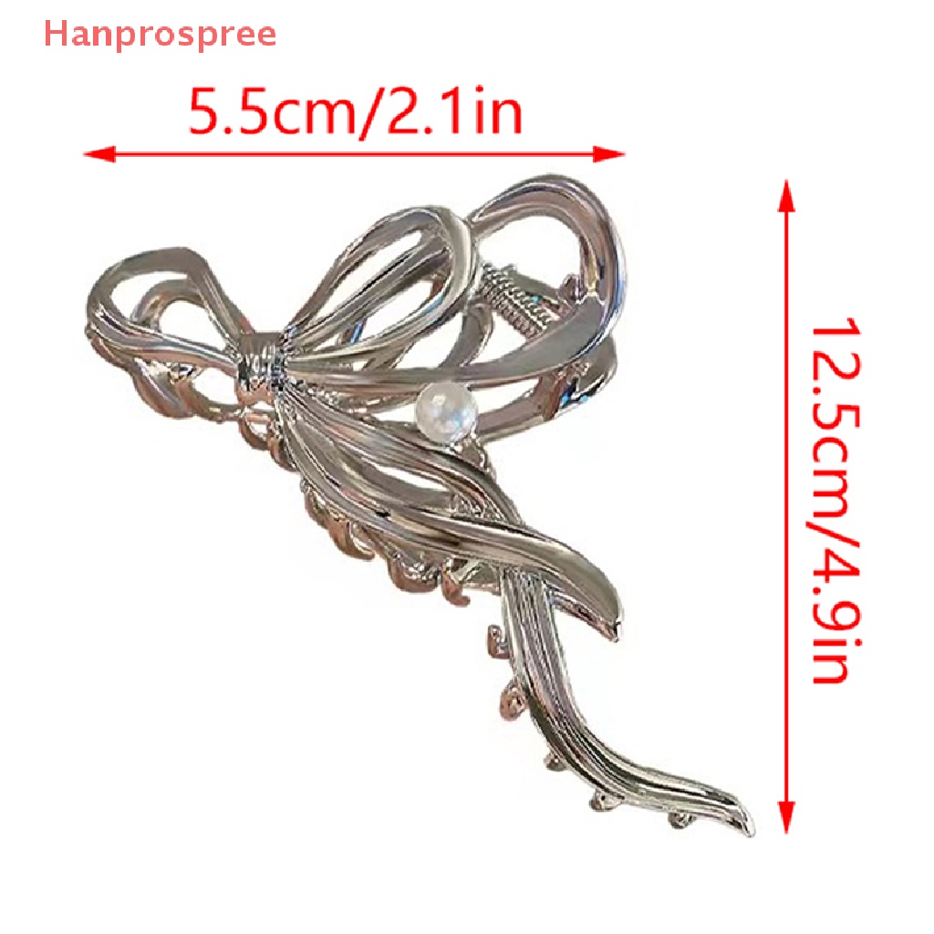 Kẹp Tóc Hình Cá Mập Đính Ngọc Trai Giả Bằng Kim Loại Cho Nữ