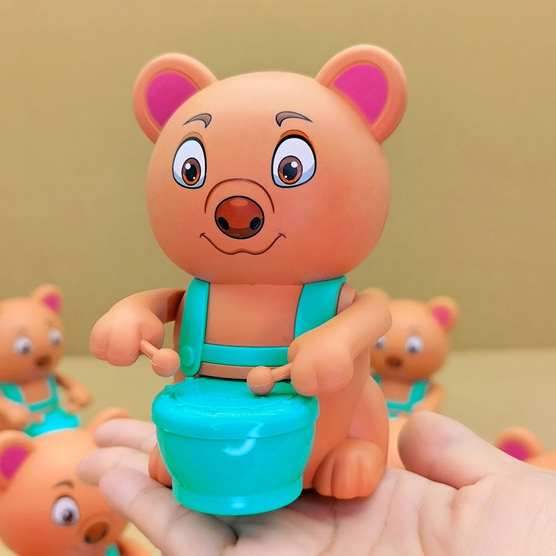 Đồ Chơi Lên Dây Cót Hình Gấu Dễ Thương Cho Bé 1-4 Tuổi