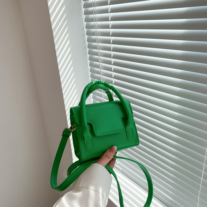 Túi Đeo Chéo Mini Hình Vuông Màu Sắc Trơn Thời Trang Mùa Xuân 2023 Dành Cho Nữ