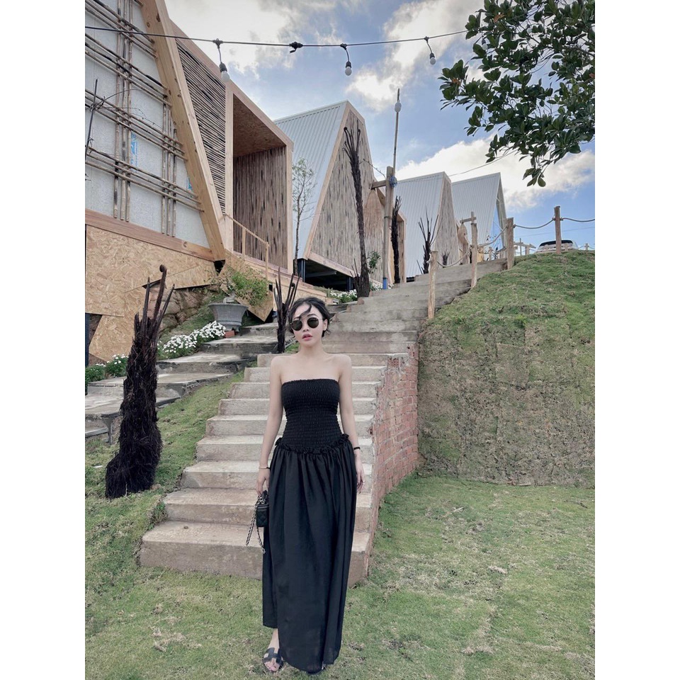 Váy ống nhúng mok.ing Lou.is