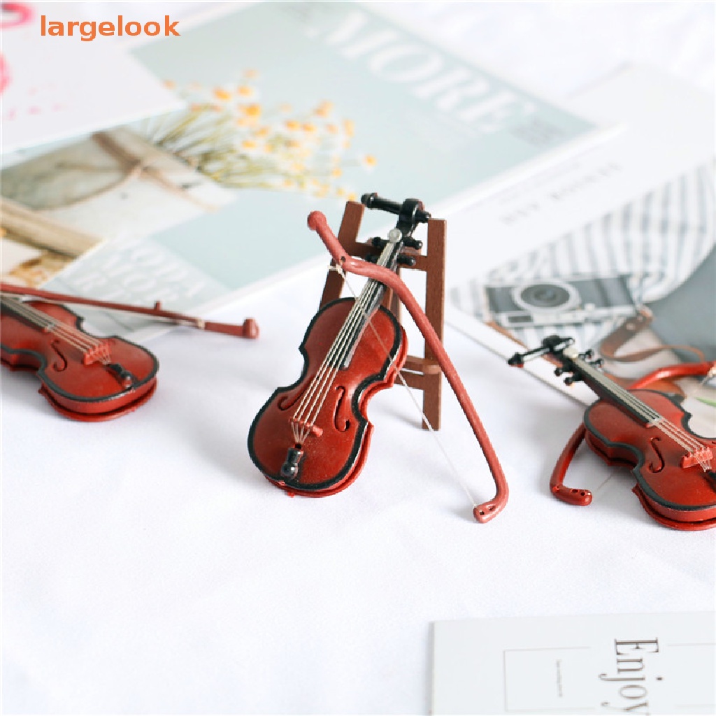 Đàn Violin Mini Tỉ Lệ 1 / 12 Dùng Trang Trí Nhà Búp Bê