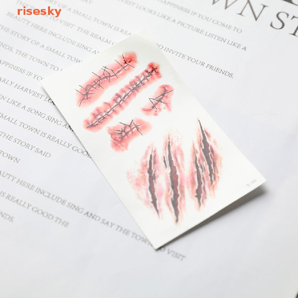 Hình Xăm Dán Tạm Thời Chống Thấm Nước Họa Tiết Halloween