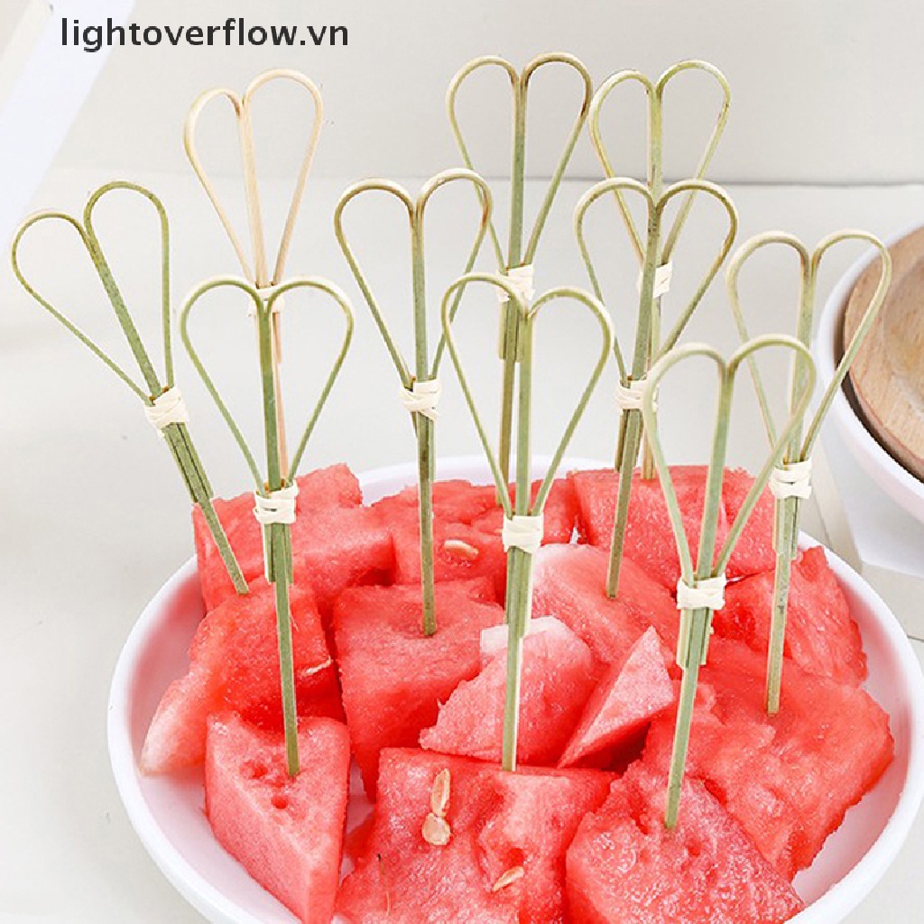 Túi 100 Xiên Tre Ăn Trái Cây Cocktail Dùng Một Lần Tiện Dụng