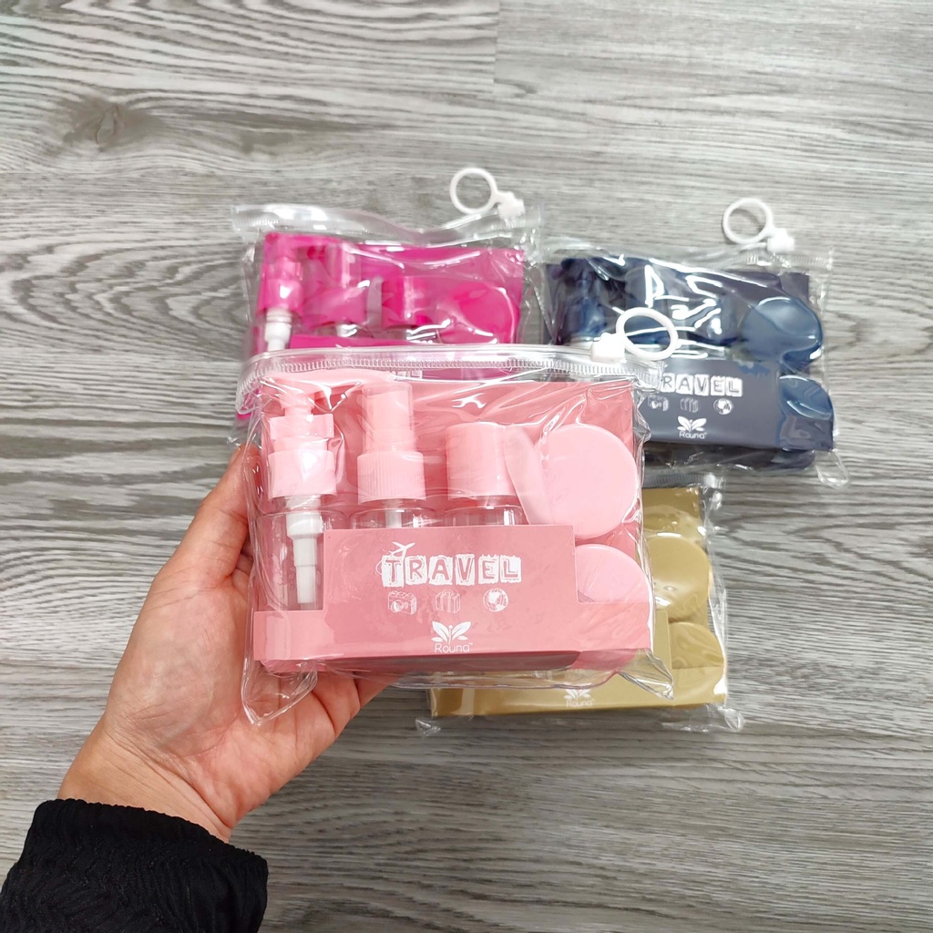 Bộ Chiết Mỹ Phẩm Travel 6 Món Tiện Dụng Khi Đi Du Lịch (Giao màu ngẫu nhiên màu nào cũng xinh)