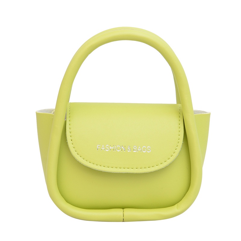 Túi Xách Mini Màu Trơn Phong Cách Retro Thời Trang Cho Nữ